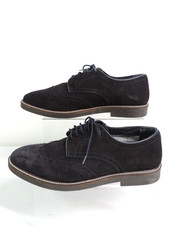ZARA MAN Blue Suede Brogue Shoes - Size: 10.5 UK (EU 45) - Thames Hospice