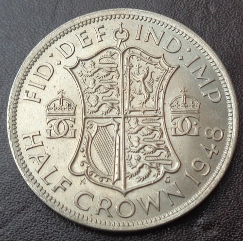 1948 george half crown - 1948,