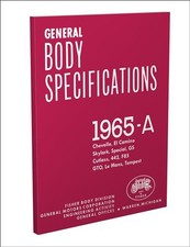 1965 body specifications - 1965,
