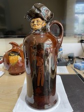 DEWARS KINGSWARE WHISKY FLASK NIGHT WATCHMAN .