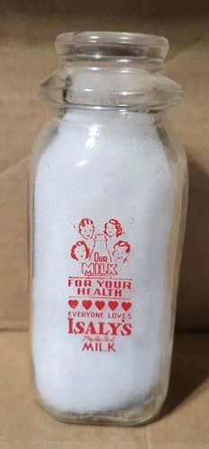 Half pint milk bottle islay - half,