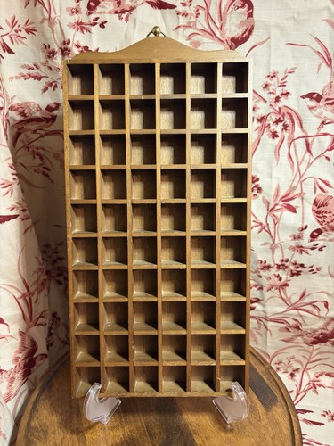 Vintage wooden slot thimble - wooden,