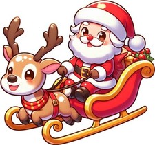 Christmas Santa Reindeer