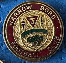 Harrow Borough FC enamel lapel