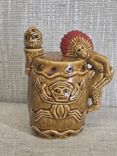 Vintage Ceramic Tiki Mug