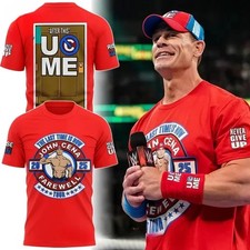 John Cena WWE Farewell Tour Men's T-Shirt Summer Collection-