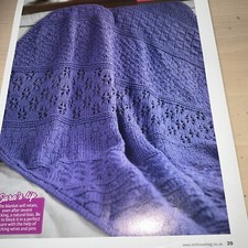 Sara Maternini Somnus Baby Cabled, Bobble Blanket Knitting Pattern