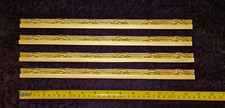 4 DECORATIVE MOULDING ANTIQUE GOLD GILT WHITE STRAIGHT RAIL FRAME DECORATION