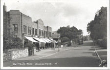 Broadstone, Dorset - Dunyeats Road RP postcard - Austrian postage due, 1955 pmk
