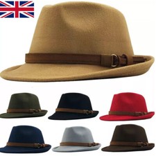Mens Women Fedora Hat Jazz