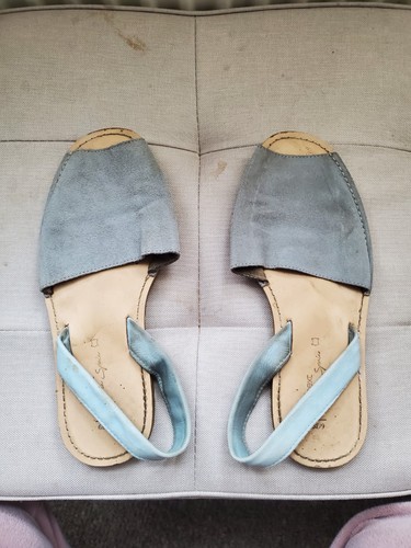 Spanish sandals light blue - sandals,