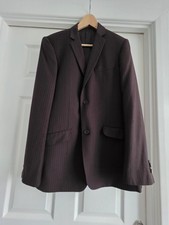 Gents Brown Pinstriped 2 Piece