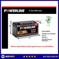 EFB Car Battery fits MERCEDES