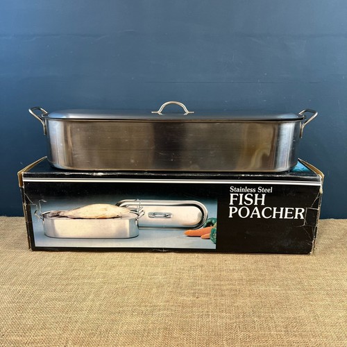 Stainless steel fish - steel, poacher