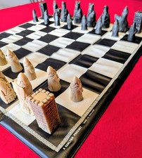 Studio Anne Carlton Isle Of Lewis Chess Set In Leather Carrier