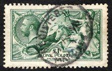 GEORGE V NICE USED £1 DEEP