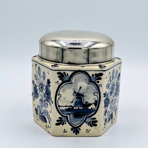 Delfts holland silver lidded - silver,