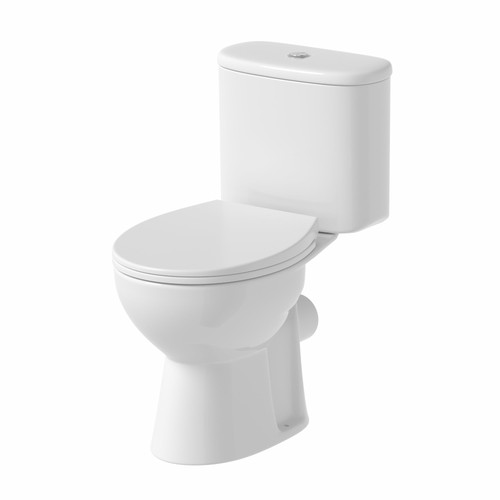 Close coupled rimless toilet - close,
