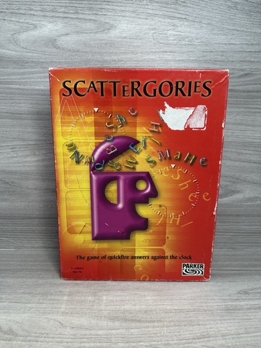 Scattergories board game - board,