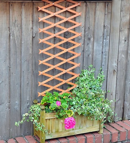 6ft wooden garden trellis - wooden,