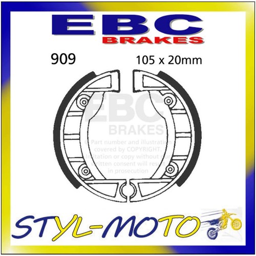909 front left brake pads - front, ebc