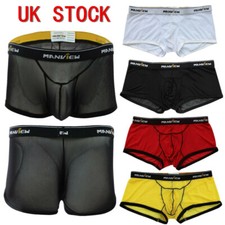 Mens Mesh Sheer Boxer Briefs