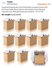 Insulated Shipping Box Cold