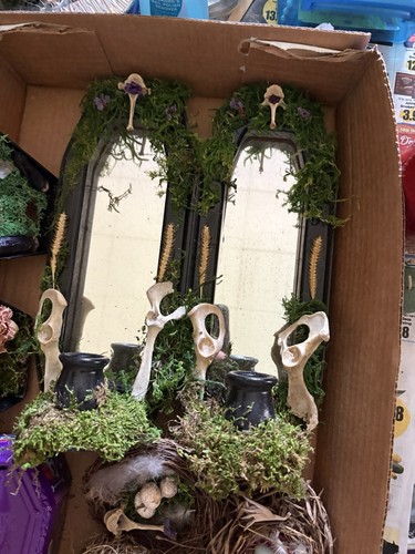 Arched framed accent mirror - framed,