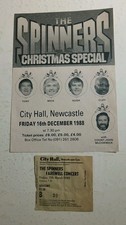 The Spinners Farewell Concert Ticket Stub Newcastle Flyer UK Folk 1988