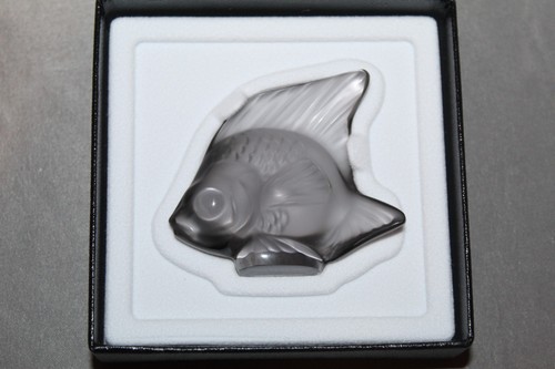 Lalique glass angel - angel, fish
