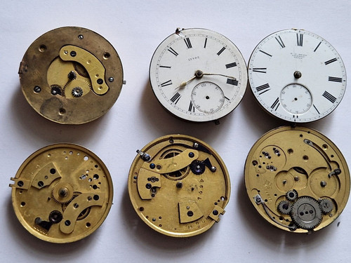 Antique pocket watch movements - antique,