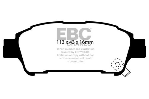 Ebc greenstuff rear brake pads - greenstuff,