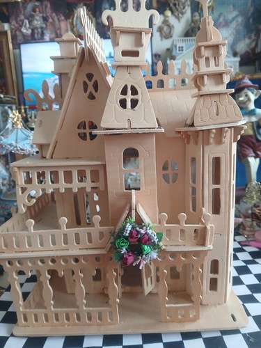 Gothic wooden dolls house - gothic,