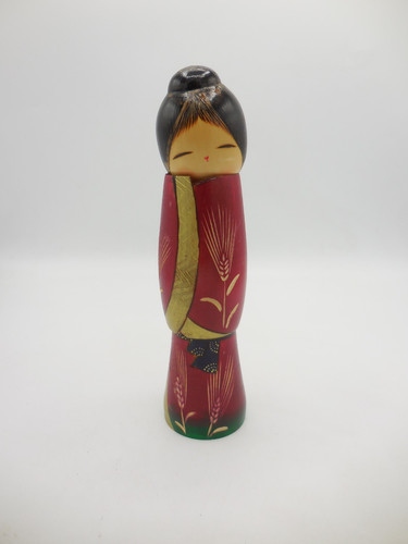 Japanese kokeshi wood - kokeshi, 9"