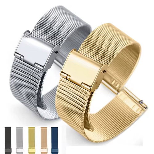Stainless steel milanese watch - stainless,