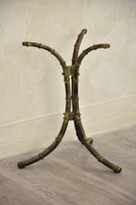 VICTORIAN CAST IRON BAMBOO EFFECT  TABLE LEGS ANTIQUE VTG
