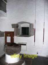 Photo 6x4 St. Ishow church Partrishow The font and the bell ropes at the c2008
