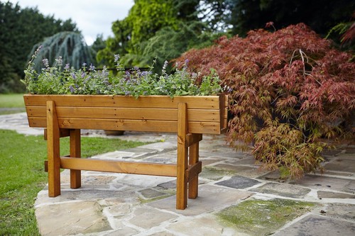 Large raised deep wooden - large,