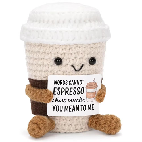 Funny crochet coffee doll - crochet,