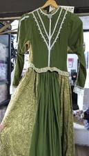 Green Theatrical Costume Gown - Heavy Ex-hire - Embellished Historical Dress