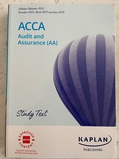 ACCA Audit and Assurance (AA) Study Text  Kaplan  2022-23