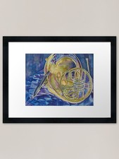 Quilted Brass Framed Art Print
