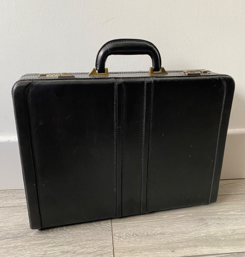 Vintage black leather - black,