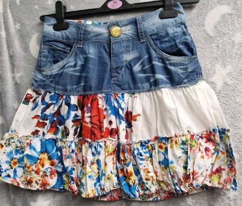 Cute skirt desigual denim - cute, by