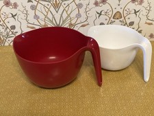 large stacking pouring mixing bowls 3.5litre & 2litre, Grip, Mix & Pour