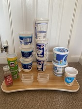 16 Empty plastic containers