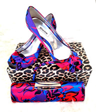 Dune satin ladies shoes party wedding  Size 38 + matching clutch