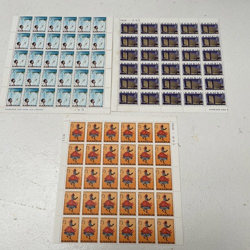 1964 zambia stamps - stamps, sheets