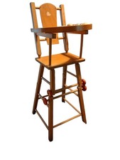 Vintage / Mid-Century Convertible Wooden High Chair/Table & Chair Set 1950s