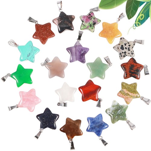 Charms natural stone quartz